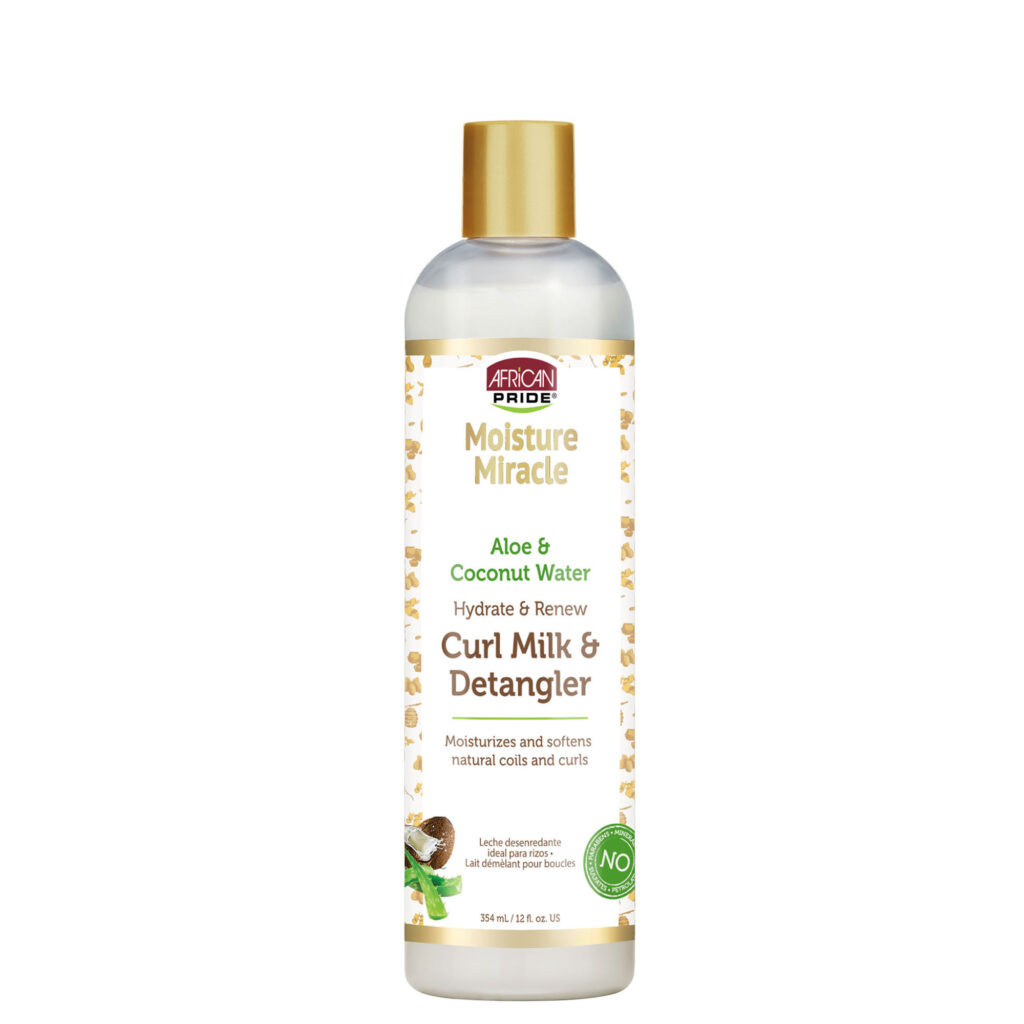 African Pride - Moisture Miracle Aloe&Coconut Curl MILK & DETANGLER - 354ml/12oz