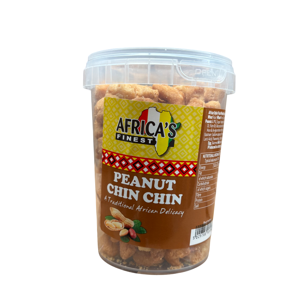 Chin Chin Snack PEANUT - Africa's Finest - (large) Box 12x250g