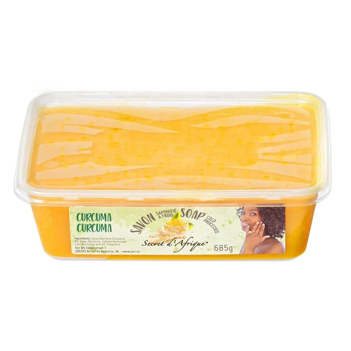 Secret d'Afrique - Cold Processed CURCUMA SOAP - (big) 685g