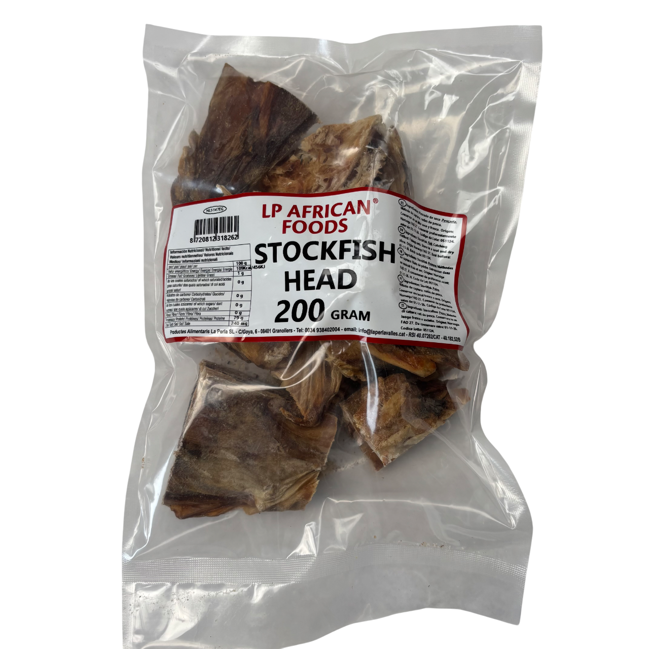 Stockfisch Köpfe / Stockfish Heads - LP African Foods - (12ppc) 200g