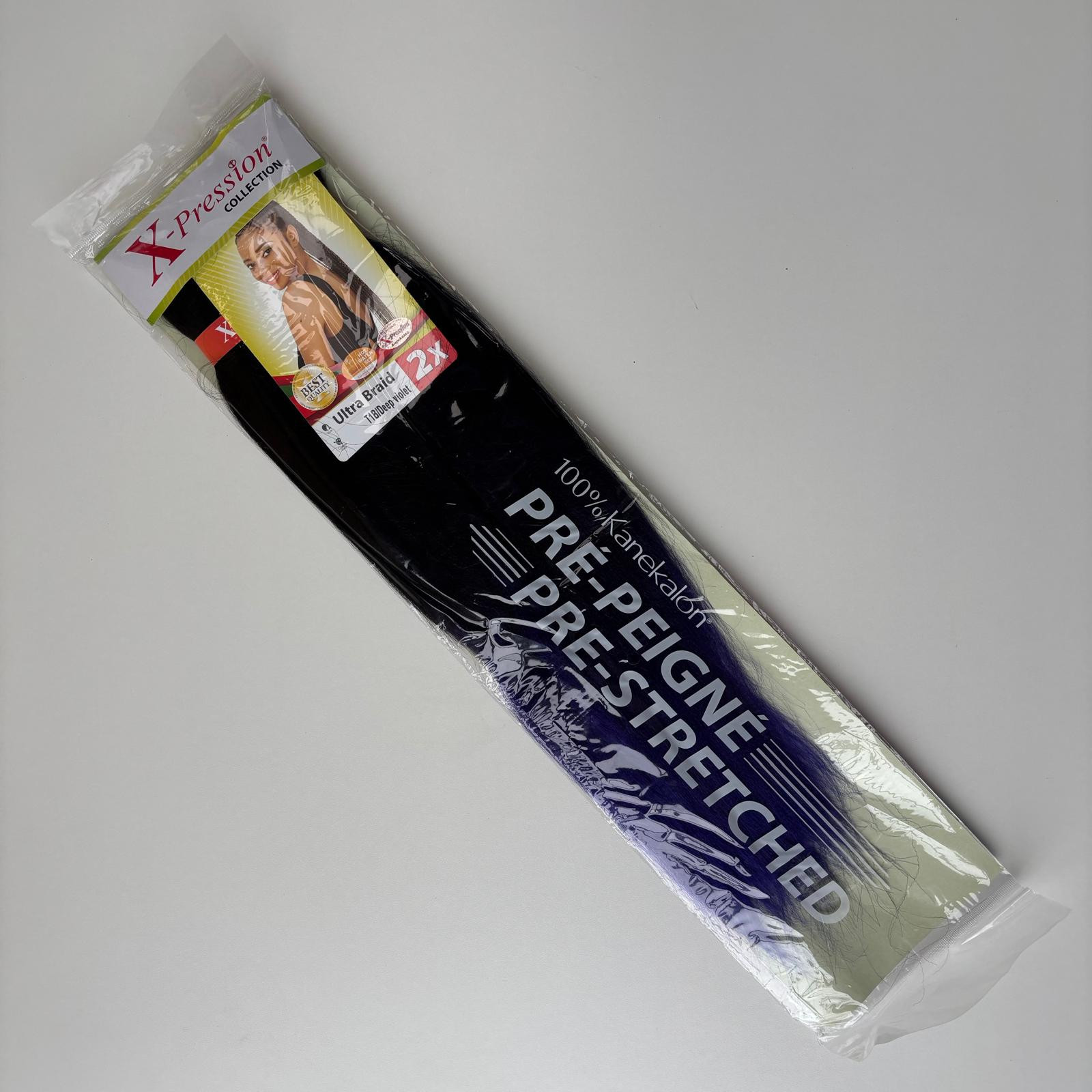 X-Pression Pre-Stretched Two-Tone #T1B/DEEP VIOLET