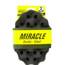 Miracle - Twist Hair Sponge Double-Sided HILLS (Mini) #MSB0L - pack 6 pcs