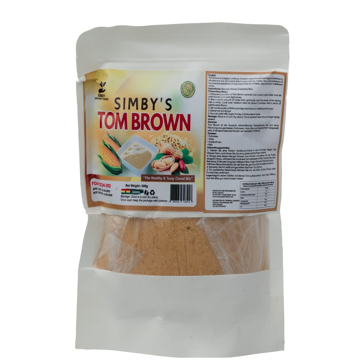 Tom Brown Cereal Mix (Ghana) - Simby's - (24ppc) 500g