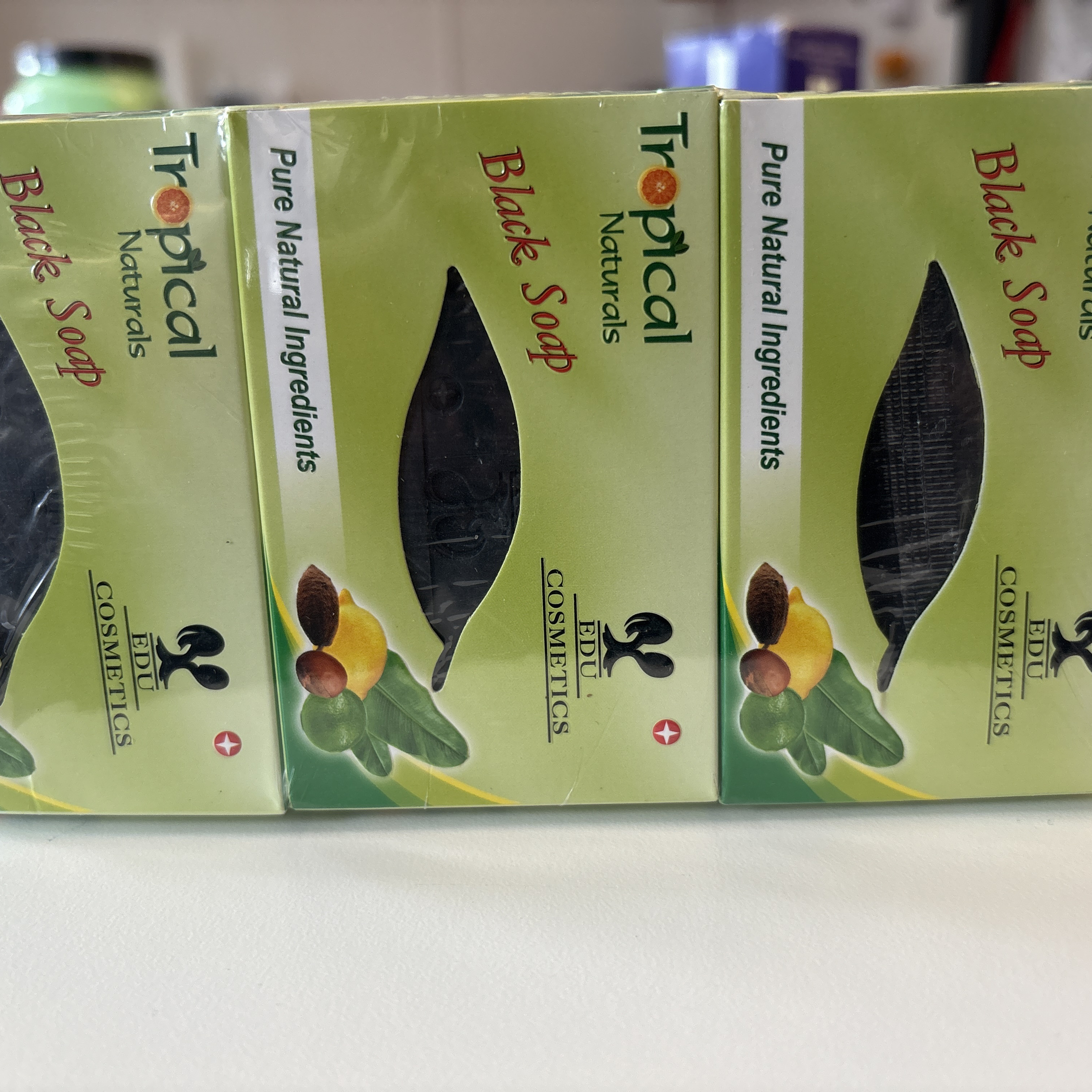 EDU Cosmetics - Tropical Black Soap - pack 6 x 1pc