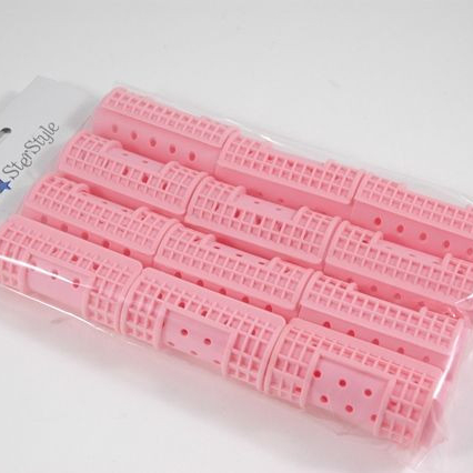 SterStyle - Magnetic Hair Rollers (pink) MEDIUM - pack of 12pc