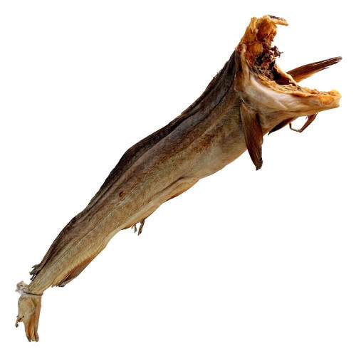 STOCKFISH Whole with Cutmarks  - Afroase - per 1kg