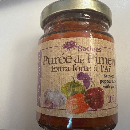 NEW Purée de Piment Extra-forte rouge à l'AIL (Senegal) - Racines - SMALL (24ppc) 100g