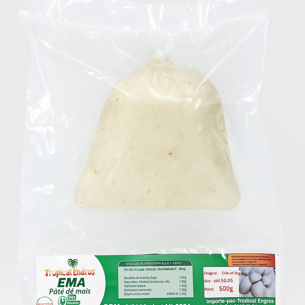 Ema Pâte de Maïs (frozen) / Corn Dough (Cote d'Ivoire) - Tropical Engros - Carton 25 x 500g