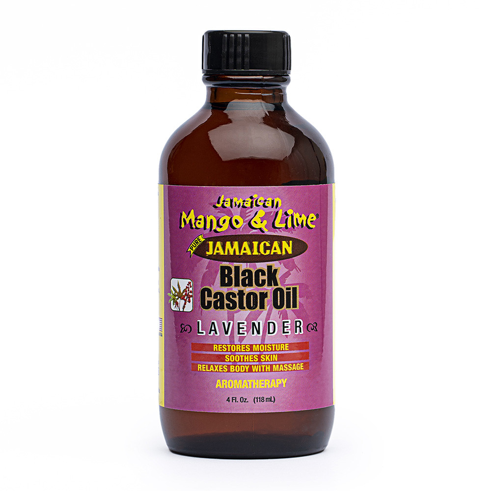 Jamaican Mango & Lime Black Castor Oil LAVENDER - (small) 118ml/4oz