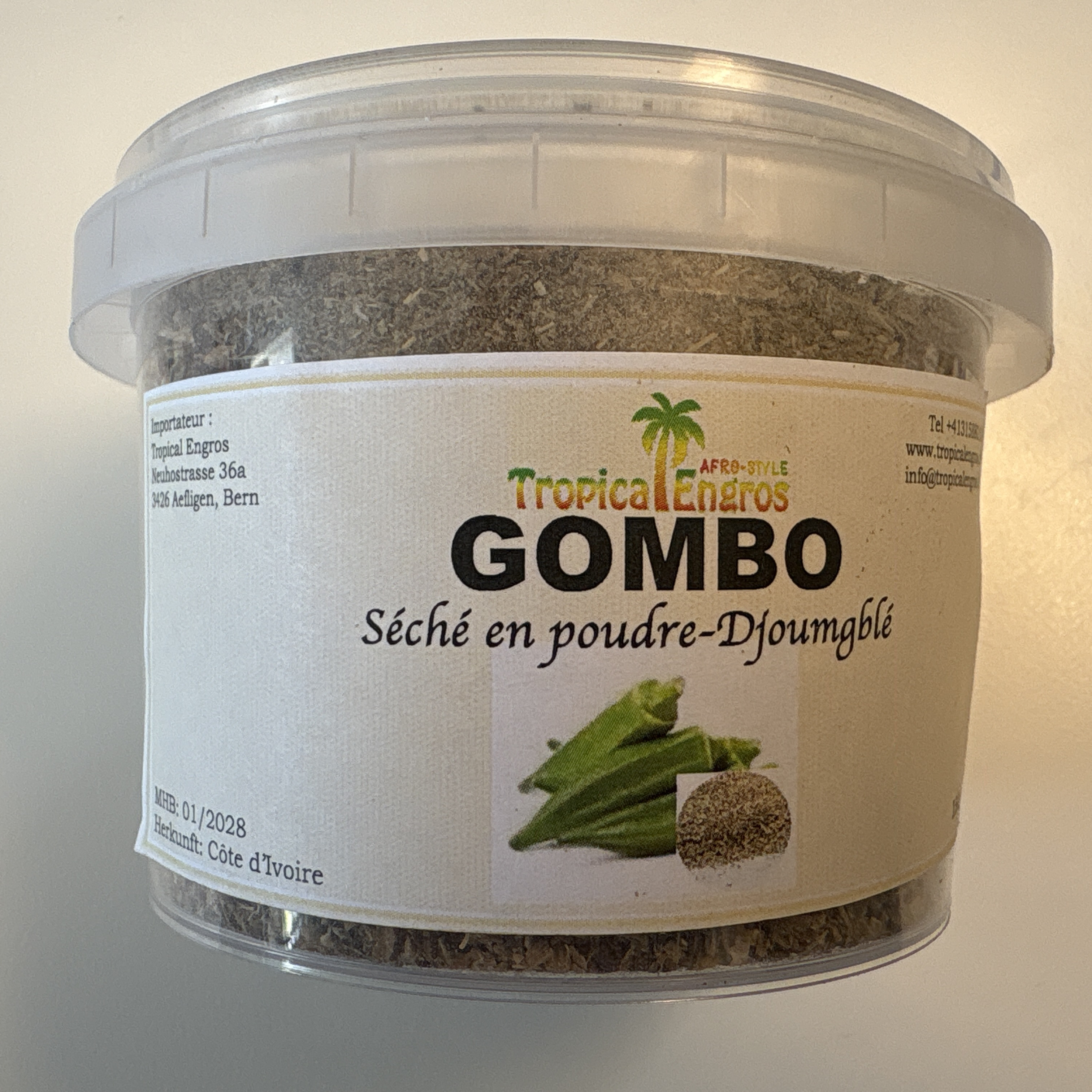 NEW Poudre de Gombo / Ocra Powder (Côte d'Ivoire) - Tropical Engros - pack 5 x 150g