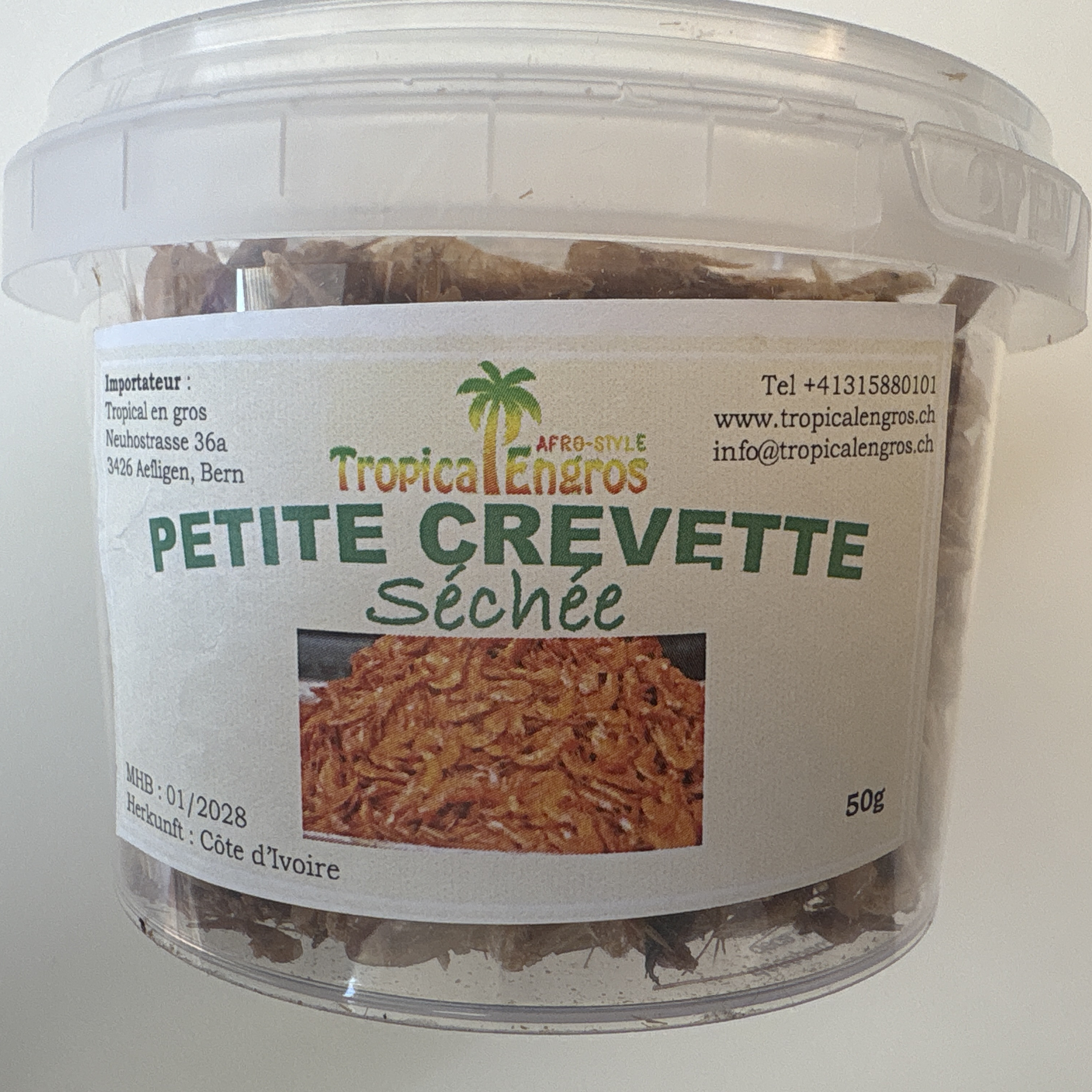 NEW Shrimps / Crevettes dried SMALL - Tropical Engros - pack 5 x 50g