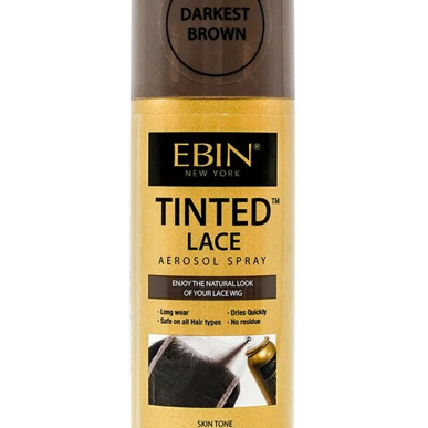 NEW Ebin - Tinted Lace Spray #Darkest Brown - 80ml