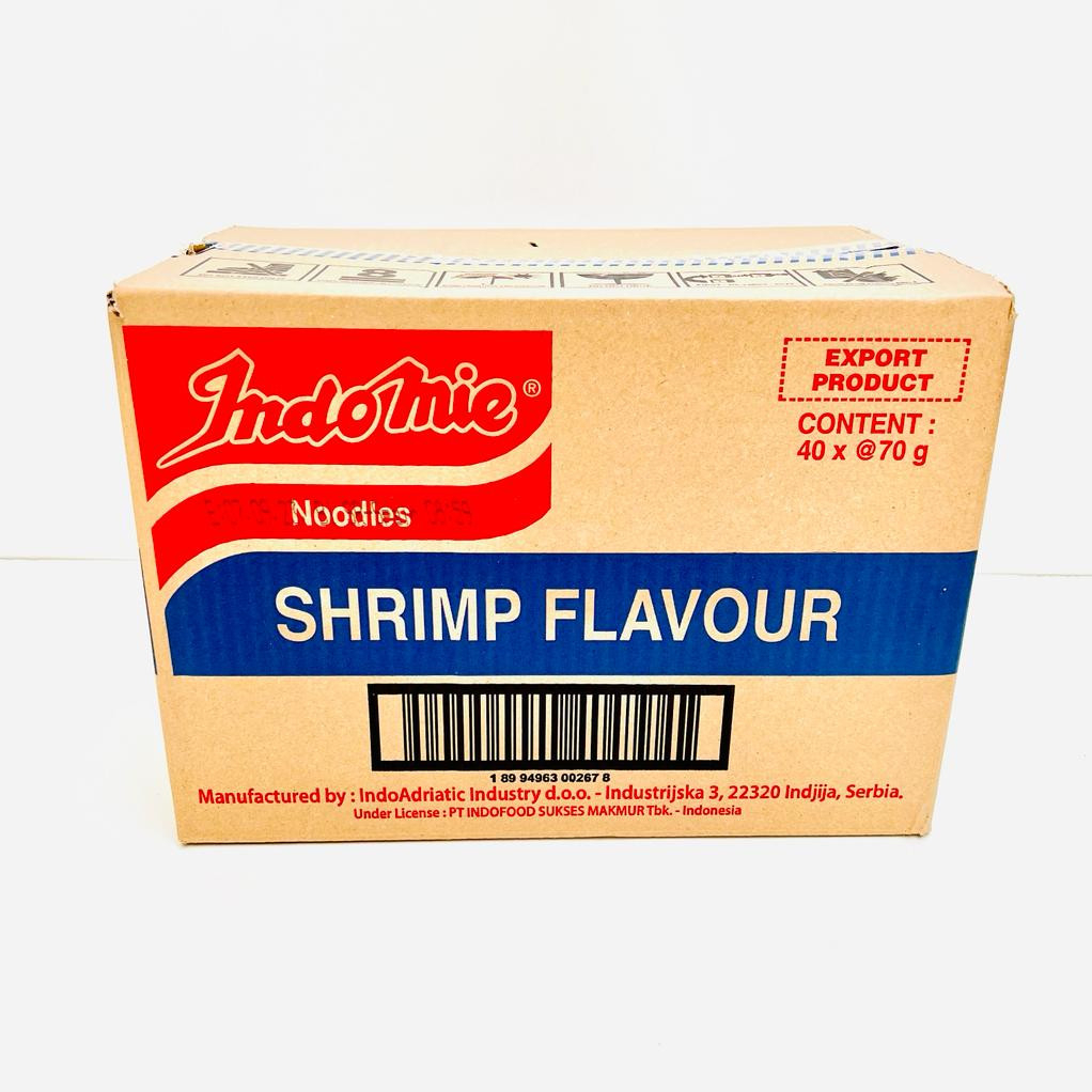 INDOMIE SHRIMP / Crevette Instant Noodles 40x70g Tropical Engros