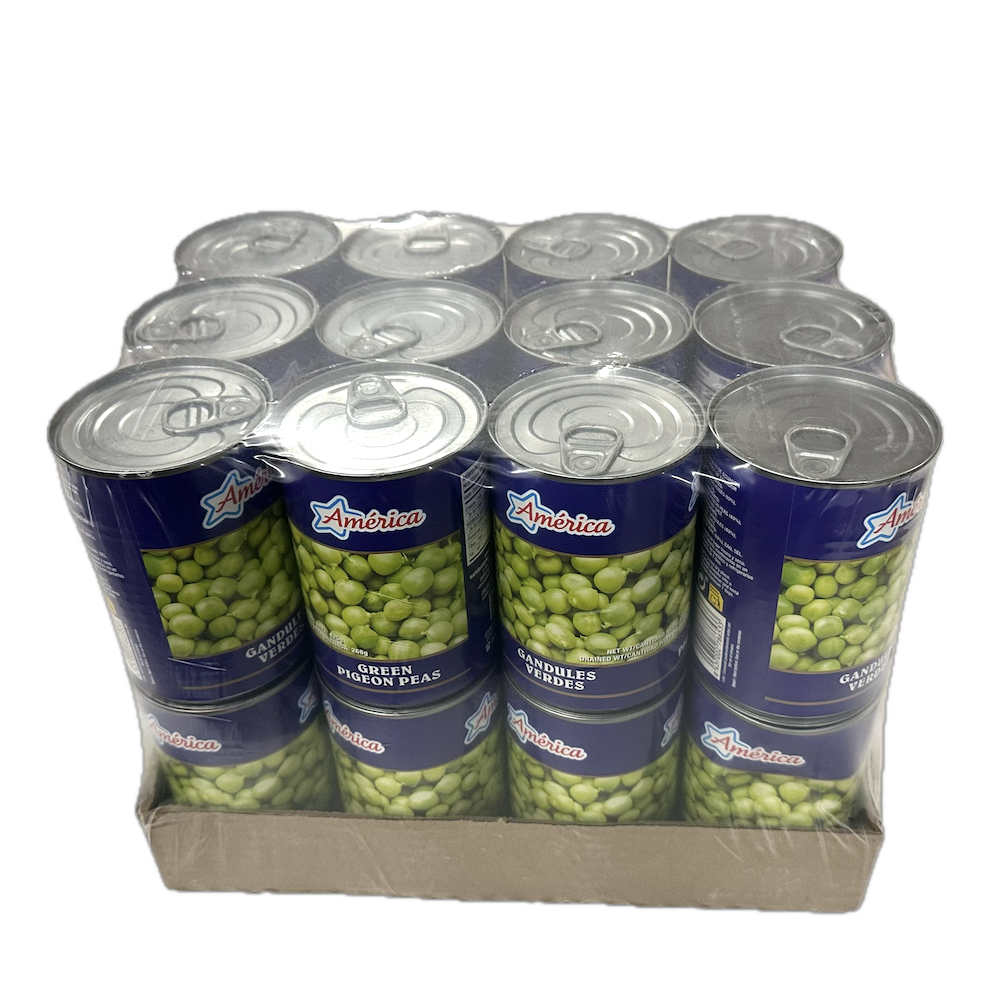 Gandules Verdes / Green Pigeon Peas - America - Carton 24x425g