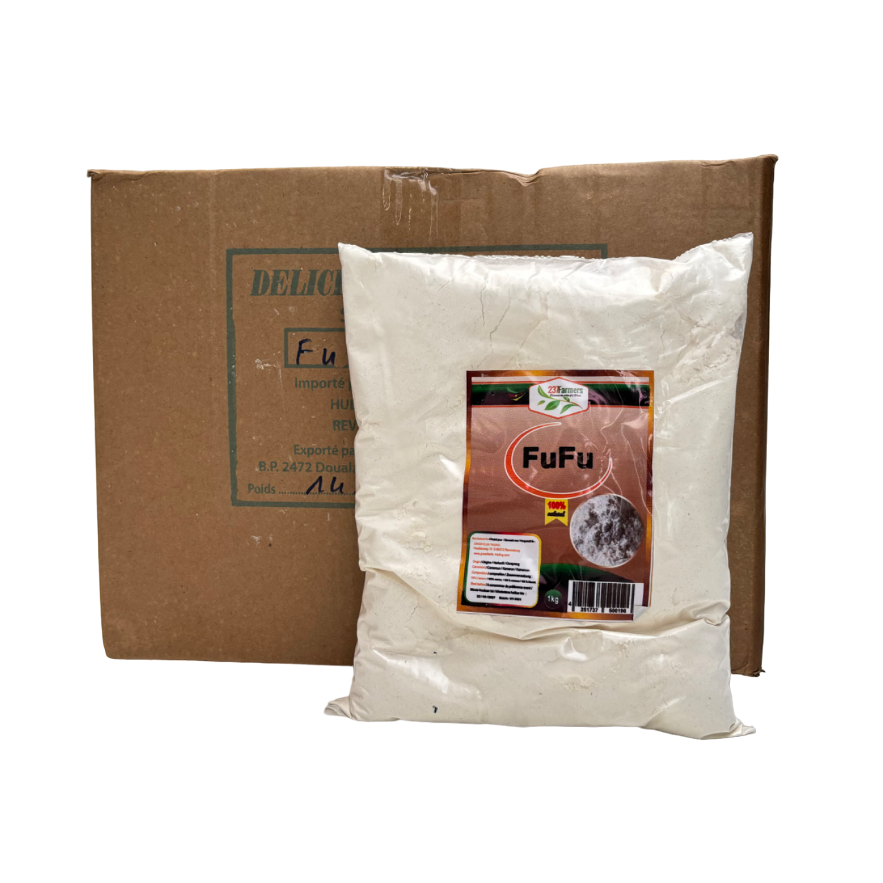 Fufu de Manioc Tamisée / Cassava Flour (Cameroon) - 237farmers - Carton 14x1kg
