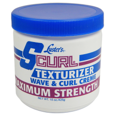 Luster's - S-CURL Texturizer Wave&Curl Creme MAXIMUM Strength - 15oz